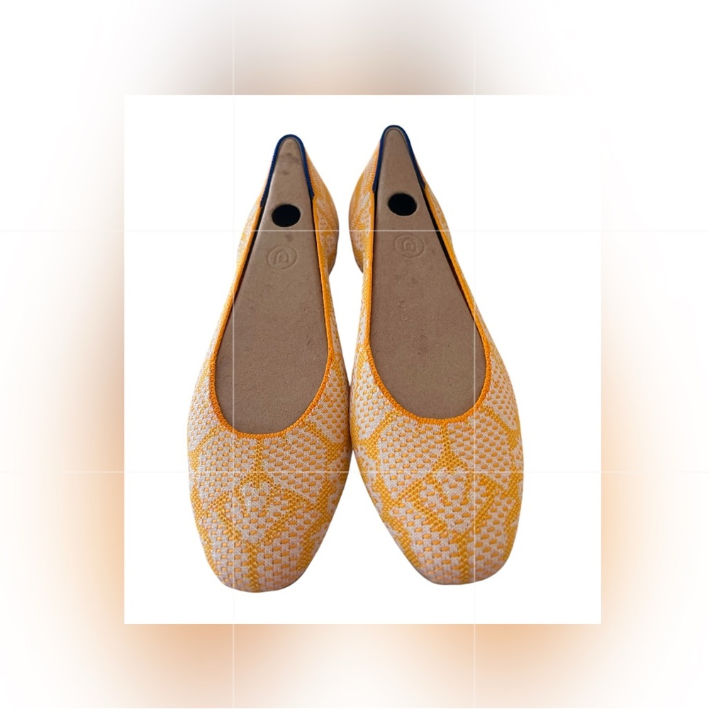 BRAND NEW Rothy's The Square flats in the Daisy Yellow & White floral print✨